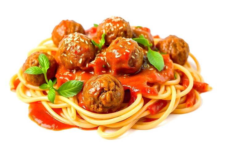 The Rich Taste of Pasta with Meatballs